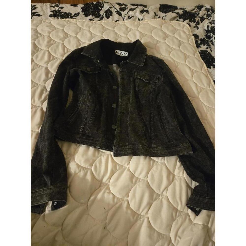 Marc new york Women's Black Denim Jacket Medium - Picture 1 of 3